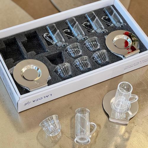 طقم شاي وقهوة 18 قطعة