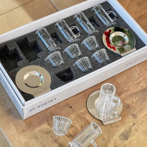 طقم شاي وقهوة 18 قطعة