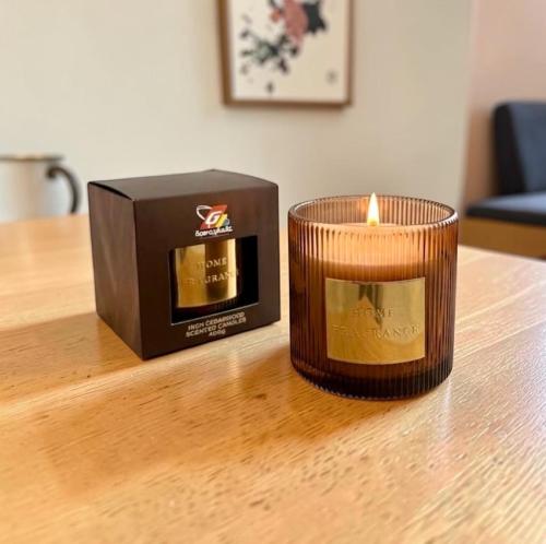 كاسة عطر فواحة زجاج شمع 400 جرام