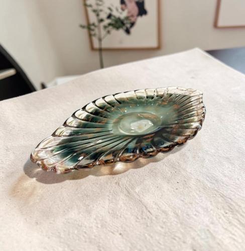 صحن حلاوة زجاج