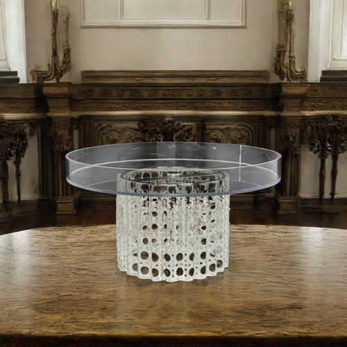 صحن كيك دائري باستاند مقاس 12 * 24 سم