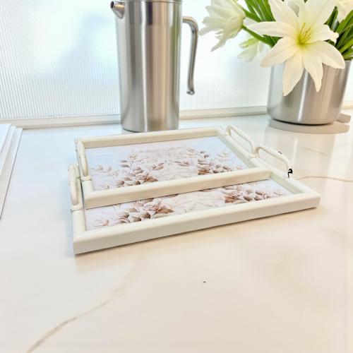 تبسي خشبي مستطيل 2 حبه