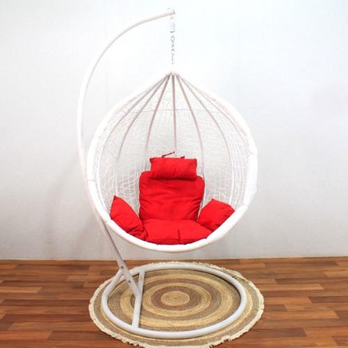 كرسي مرجيحة أبيض