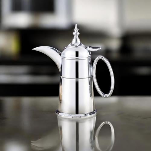 دلة ضيافة استيل فضي 0.4 لتر