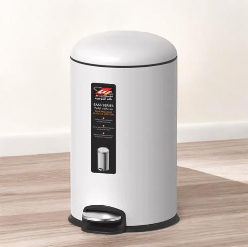 سطل نفايات ابيض