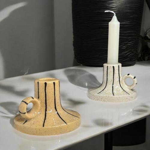 شمعدان سيراميك مقاس 7 سم