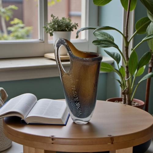 فازة زجاج ديكور