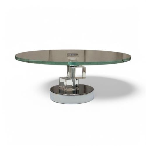 صحن زجاج بقاعدة مقاس 11 * 30 سم