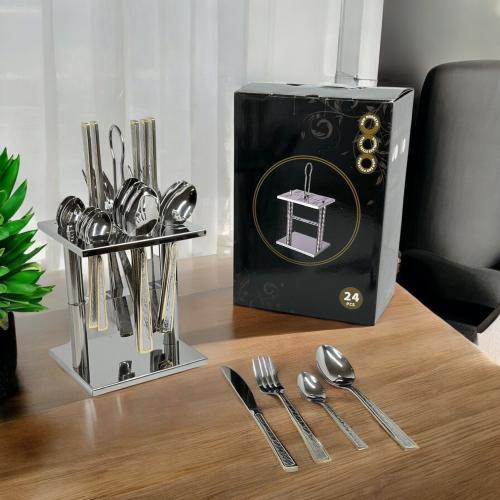 طقم ملاعق باستاند 24 قطعة