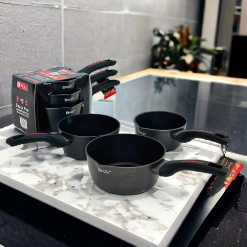 طقم طاوة قلي جرانيت 3 قطعة