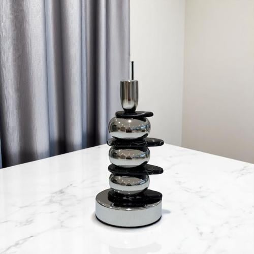 شمعدان معدن فضي