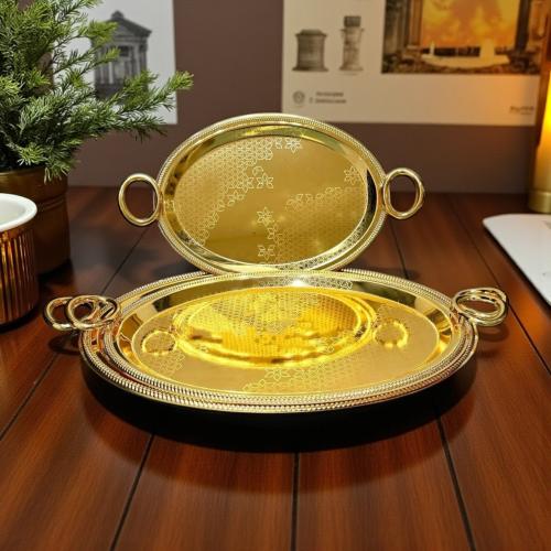 طقم تبسي استيل 3ح ذهبي