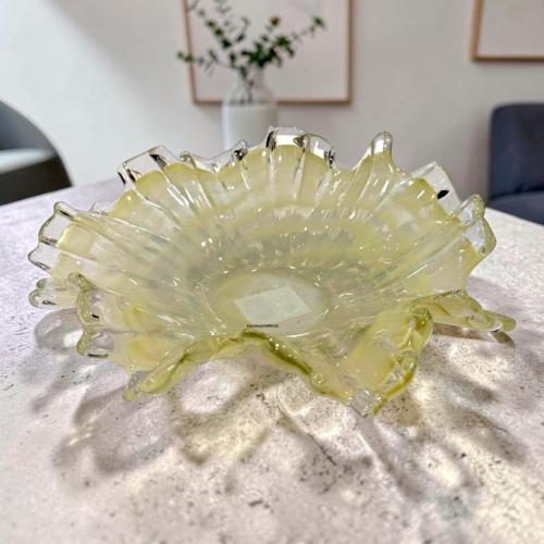 صحن حلاوة زجاج