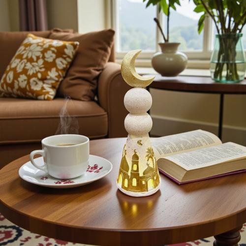 تحفة سيراميك شكل مئذنة رمضان