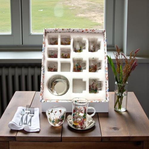 طقم كاسات 18 حبه