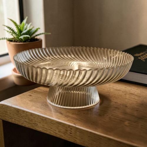 ًصحن زجاج شفاف