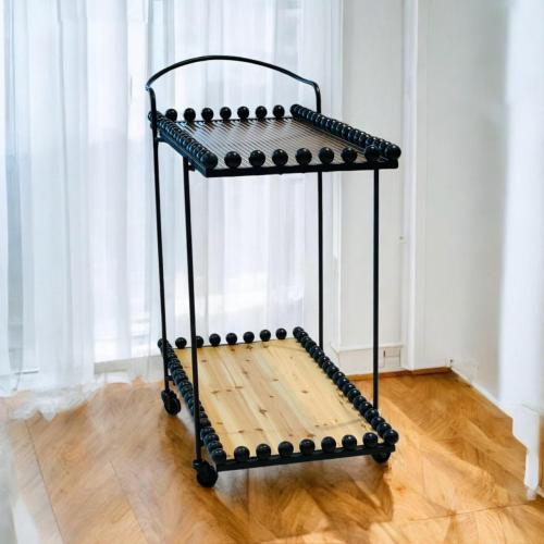 عربية تقديم خشبي / اسود