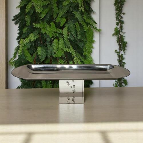 صحن حلا معدن بقاعدة