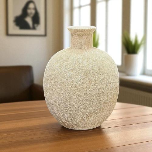 فازة سيراميك ابيض