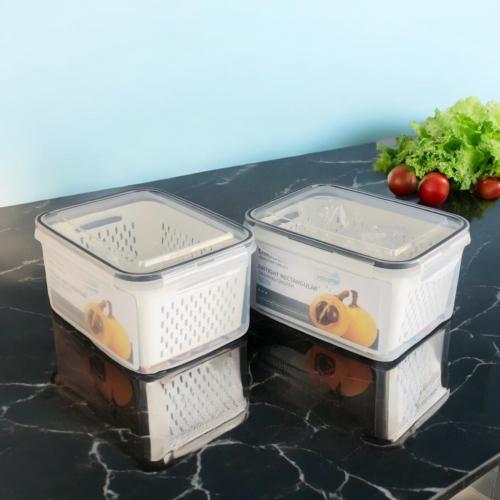 علبه تخزين بلاستيك بغطاء بالحبة مقاس 20 * 17 * 10 سم