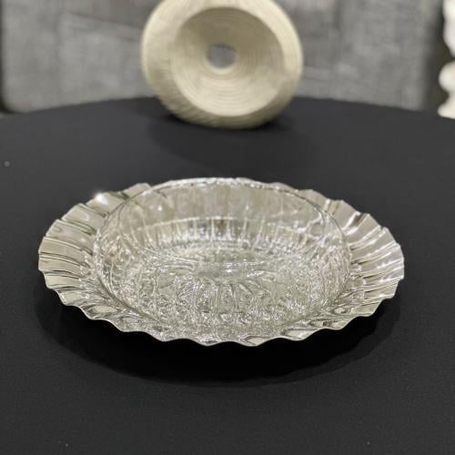 صحن ستيل هندي 23 سم فضي