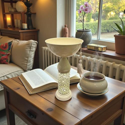 صحن معدن باستاند فانوس رمضان