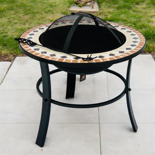 منقل شوي رخام قاعدة معدن 70*55 سم