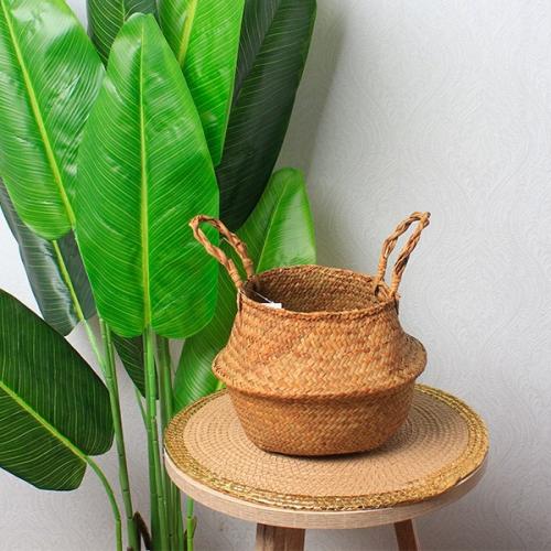 سلة خسف بيد صغير - بني