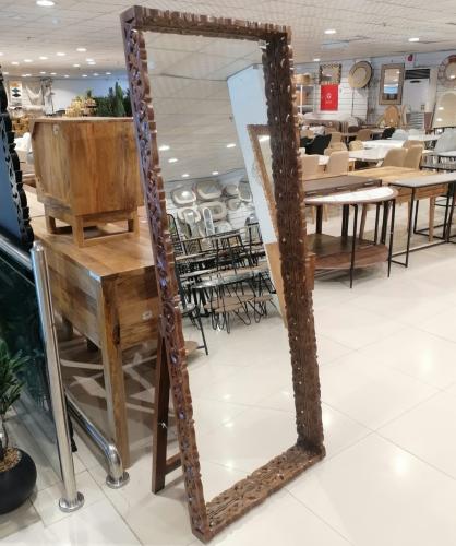 مرايا خشب طبيعي