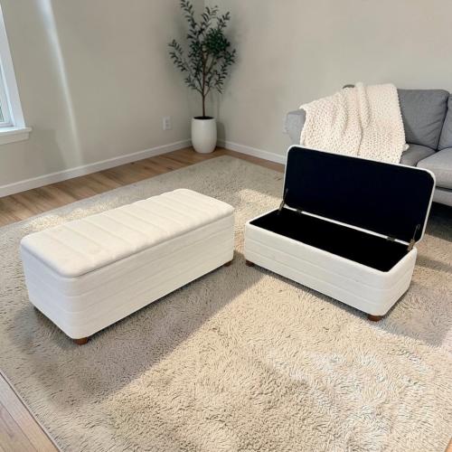 صندوق خشب قماش ابيض مقاسين