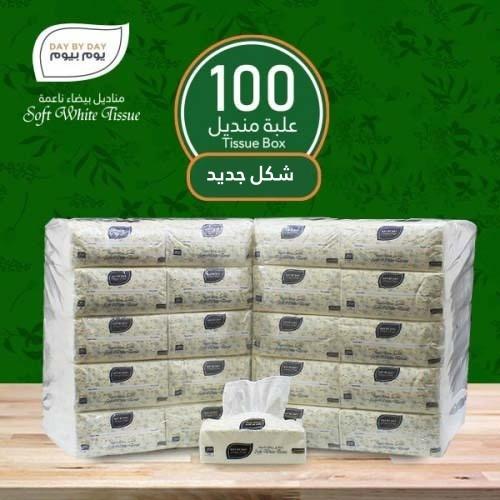 مناديل يوم بيوم 100 حبة