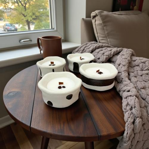 شمع كاسة سيراميك