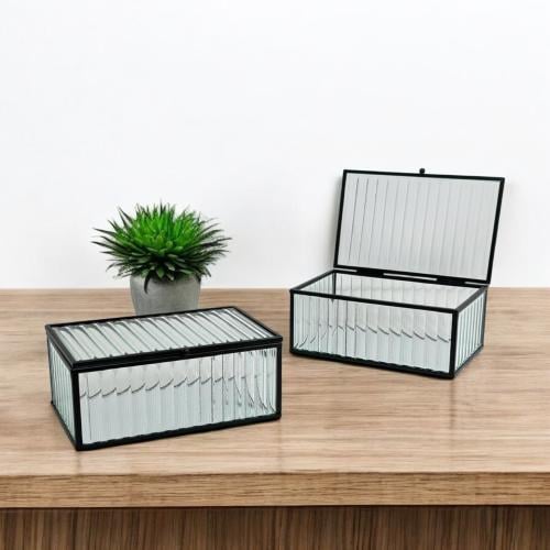 علبة إكسسوارات زجاج