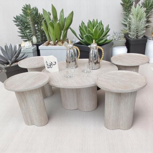 طقم طاولات شاي 4+1