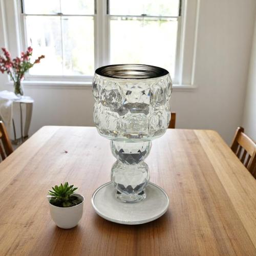 مبخرة زجاج مقاس 17 سم