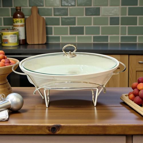 قدر شوربة باستاند فضي