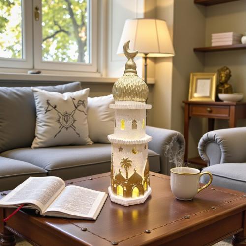 تحفة سيراميك شكل مئذنة رمضان