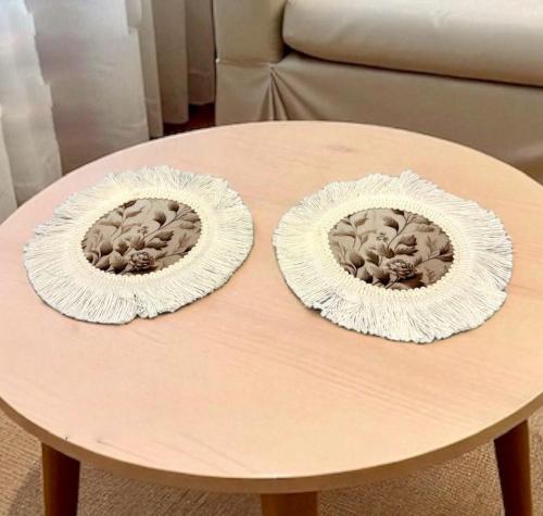 طقم مفرش 2 حبه مقاس 10 سم