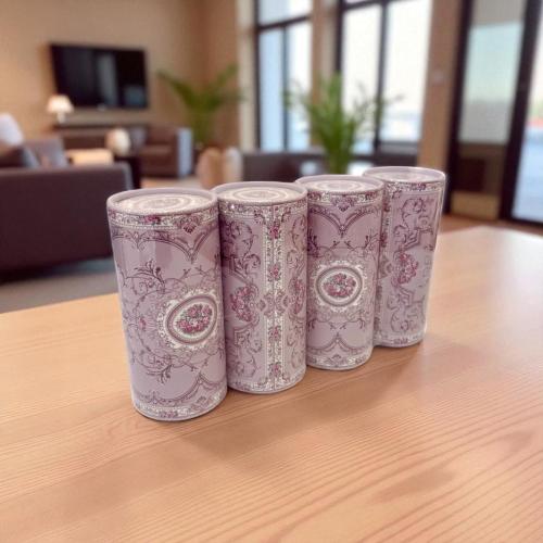 طقم علب مناديل 4 حبه