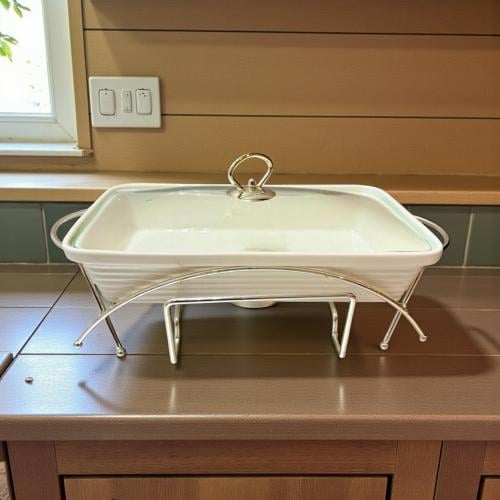 قدر شوربة باستاند فضي