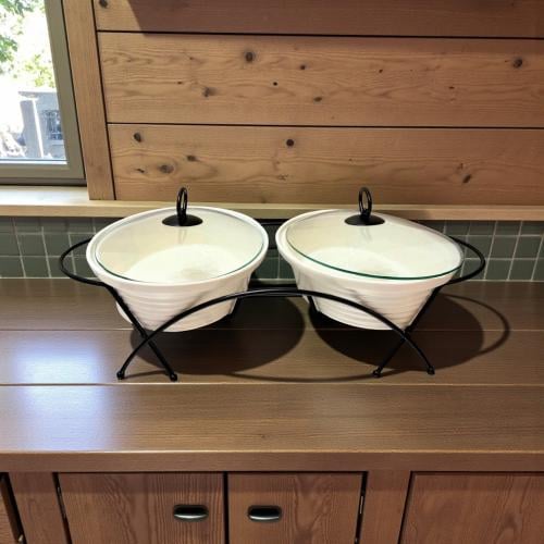 قدر شوربة باستاند أسود 2 قطعة