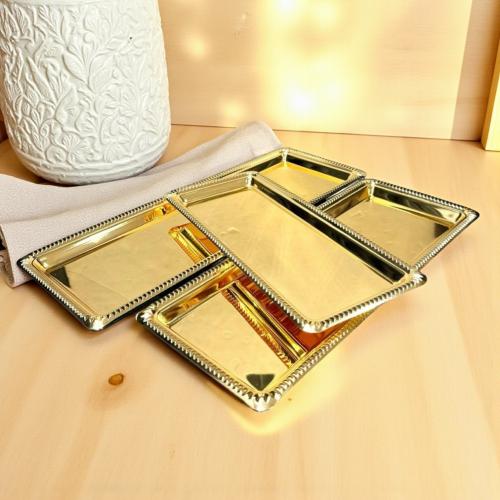 طقم تبسي استيل 3ح ذهبي