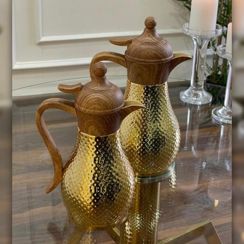 ترامس كاروليت ذهبي مع خشبي - شاي