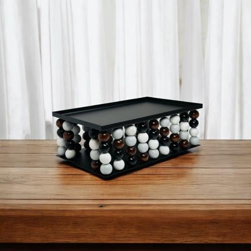 صحن حديد بقاعدة اسود مقاس 20 * 15 * 10 سم