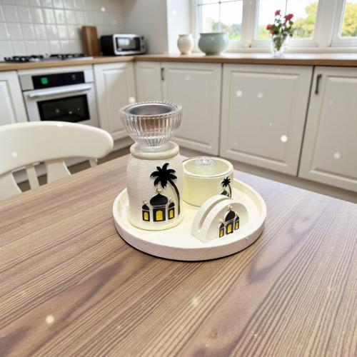 طقم مبخرة بصحن بولي رمضان