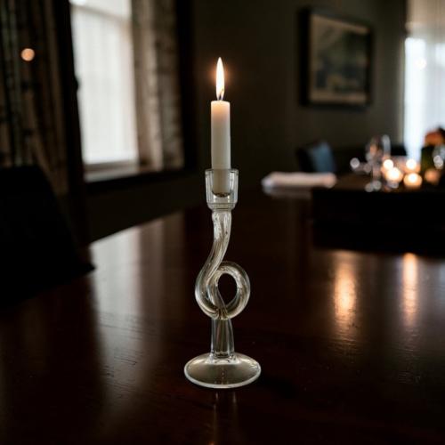 ِشمعدان زجاج ديكور