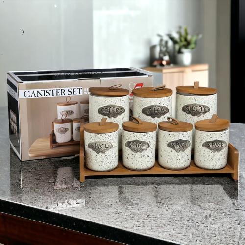 طقم بهارات خشب 7 حبه