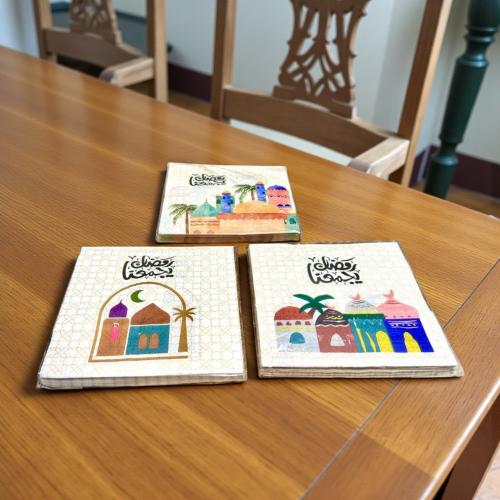 مناديل سفرة رمضان يجمعنا