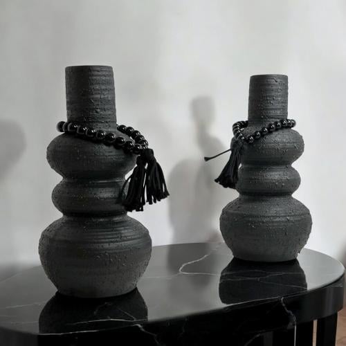 فازة سيراميك بالحبة - مقاس 28 سم