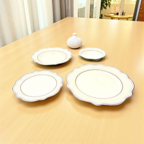 طقم سفرة سيراميك 24 قطعة